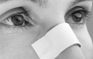 Nose taping after rhinoplasty